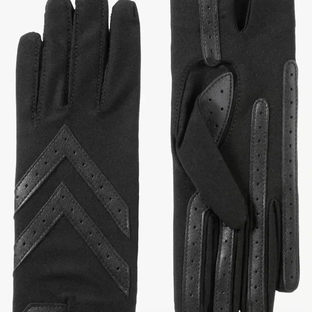 Isotoner Women’s Black Stretch Gloves One Size
